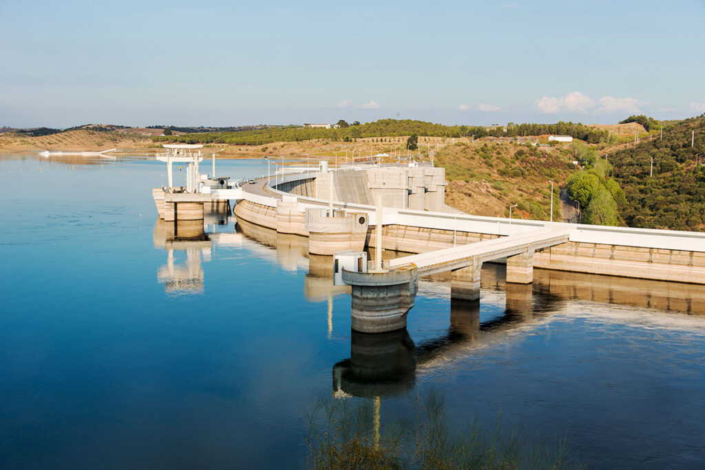 Dam water treatment plant